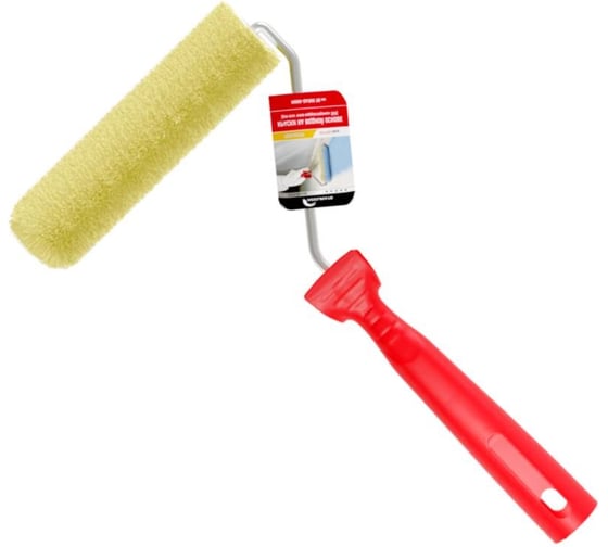 Миди-валик в сборе Accurate 315х135х55, для водных красок, 120мм, d6мм, полиакрил, ворс 12мм 33120118