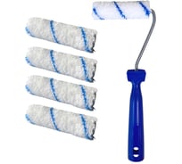 Мини-валик в сборе Accurate 475х125х45, микрофибра, 110мм, ворс 5мм + 4 сменных ролика, для лаков 31311010/4