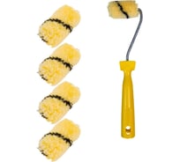 Мини-валик в сборе Accurate 475х75х45, полиакрил, 60мм, ворс 12мм + 4 сменных ролика, эмали 33106018/4