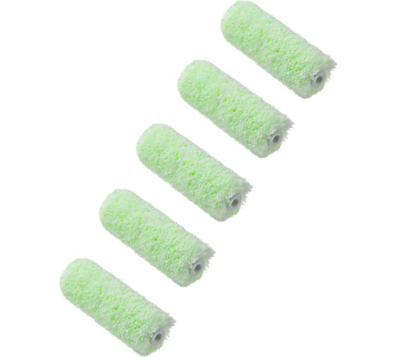 Ролик мини ACCURATE 110х15х15 Микроволокно 110мм ворс 11мм 5шт по дереву 18511000/5 1