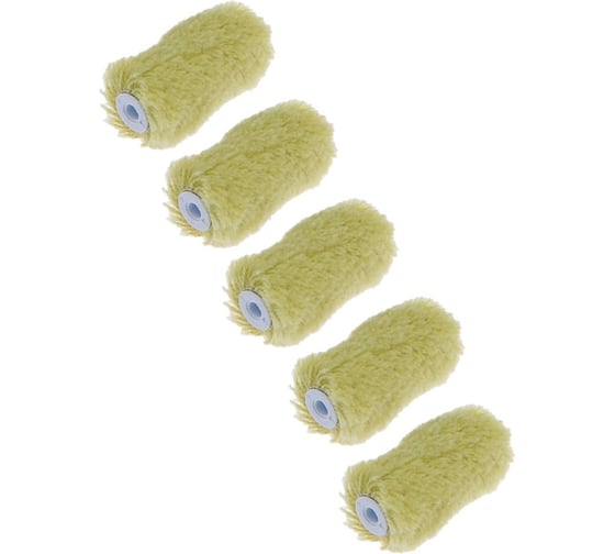 Ролик мини ACCURATE 60х15х15 Полиакрил 60мм ворс 12мм 5шт Водные краски 18306018/5 1