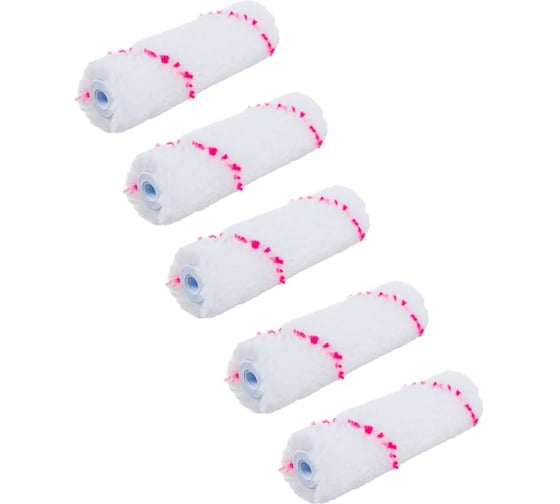 Ролик мини ACCURATE 110х15х15 Полиамид 110мм ворс 11мм 5шт Водные краски 18311019/5 1