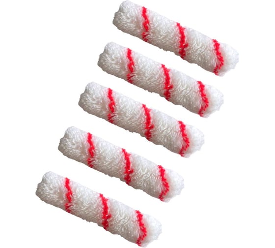 Ролик мини ACCURATE 150х15х15Полиамид 150мм ворс 11мм 5шт Водные краски 18315019/5 1