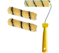 Мини-валик в сборе ACCURATE 400х165х45 Полиакрил 150мм ворс 12мм + 2 сменных ролика Эмали 33115018/2