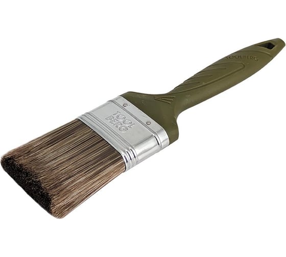 Кисть плоская TOOLBERG 0112225 Микс-Эксперт, смешанная щетина, пластиковая рукоятка, 75мм ЛА-00003867 1