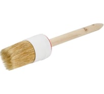 Кисть круглая ГРИПСО 50 мм, деревянная ручка, светлая щетина, 10шт К50-10