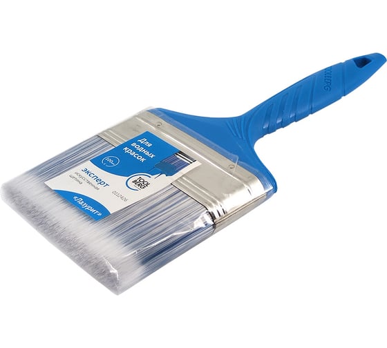 Кисть плоская Toolberg 0112426 Лазурит-Эксперт, искусственная щетина, пласт. рук., 100мм, Китай ЛА-00003880 1