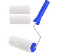 Набор КЭС Валик Termo-Fusion микрофибра белый, 180 мм в сборе, 63 мм, ворс 9 мм, бюгель 6 мм + 2 запасных ролика микс цветов 10310026