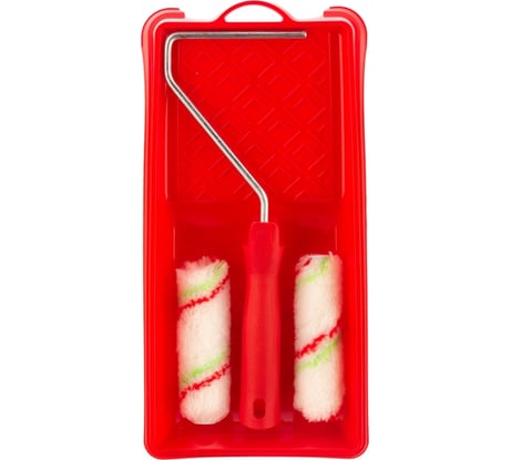 Малярный набор для работ с эмалями СИБРТЕХ кювета 150 мм х 290 мм и мини-валик 110 мм 80453