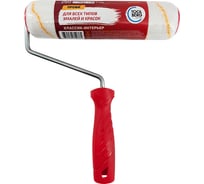 Валик с ручкой Toolberg Классик-Профи, интерьер, полиакрил 12/250/48мм, D8мм, желт,нить ЛА-00003691