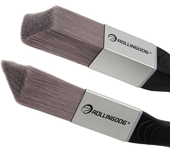 Набор кистей Rollingdog Professional DT1000, 2шт, треугольная и прямоугольная, смешанная щетина, 10248 1