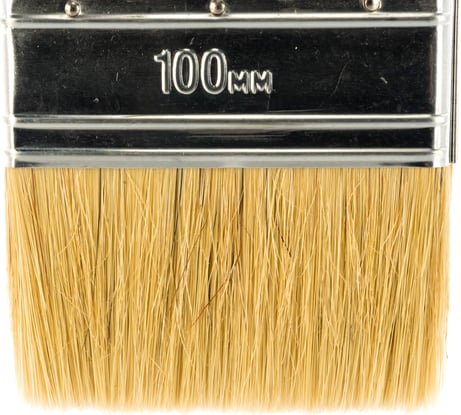 Плоская кисть STAYER UNIVERSAL-EURO светлая натуральная щетина, деревянная ручка, 100 мм, 4" 0102-100