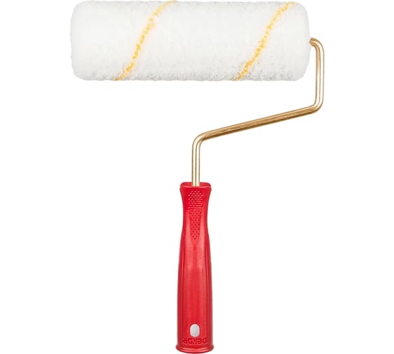 Валик малярный SAMGRUPP 200 мм, диаметр 70 мм, бюгель 8 мм поролоновый с ручкой DEKOR DEK-1112 1