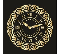 Пластиковый трафарет Luxart Template Часы 1, 40х40 см, толщина 1,5-2 мм TR36P4040