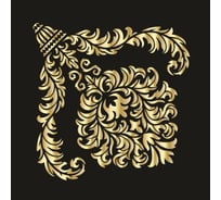 Пластиковый трафарет Luxart Template Дамаск 4 , 20х20 см, толщина 1,5-2 мм TR04P2020