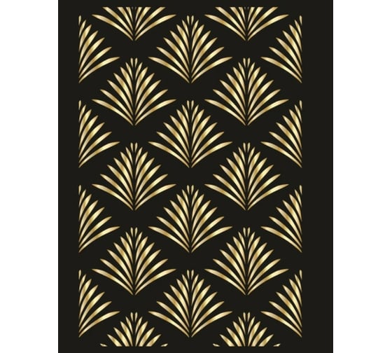 Пластиковый трафарет Luxart Template Листья узор 1 , 60х40 см, толщина 1,5-2 мм TR39P6040 1