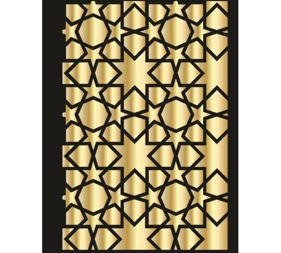 Пластиковый трафарет Luxart Template Узор фигурки, 60х40 см, толщина 1,5-2 мм TR52P6040