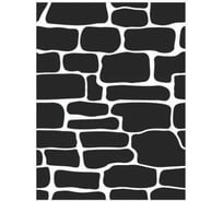 Пластиковый трафарет Luxart Template Кладка камень крупный, 80х40см, толщина 1,5-2мм. TR71P8040
