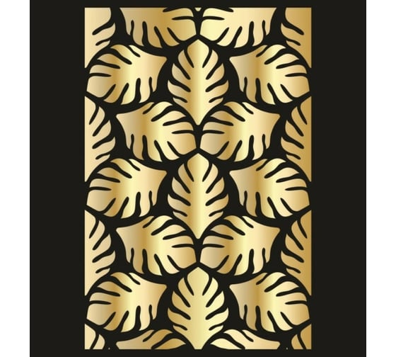 Пластиковый трафарет Luxart Template Листья 2, 60х40 см, толщина 1,5-2 мм TR49P6040