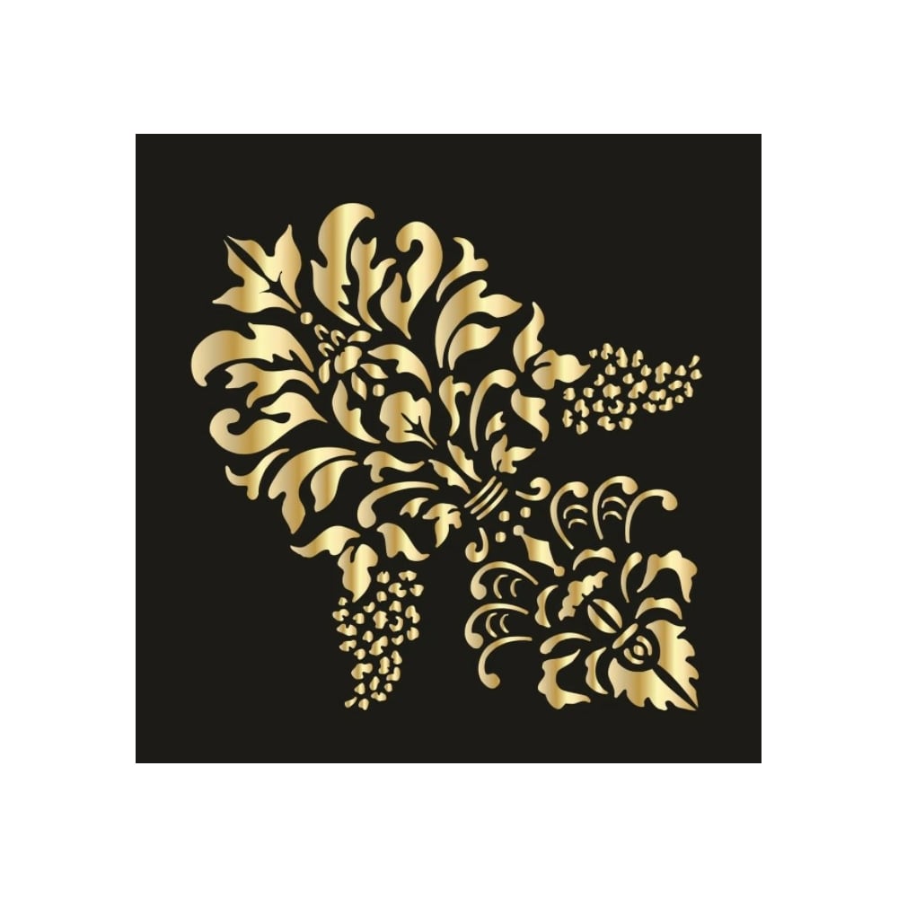 Пластиковый трафарет Luxart Template Дамаск 8 , 20х20 см, толщина 1,5-2 ...