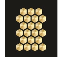Пластиковый трафарет Luxart Template Сота большая , 60х40 см, толщина 1,5-2 мм TR19P6040