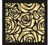 Пластиковый трафарет Luxart Template Розы 1, 50х50 см, толщина 1,5-2 мм. TR63P5050