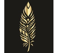Пластиковый трафарет Luxart Template Перо 60х40 см, толщина 1,5-2 мм. TR65P6040