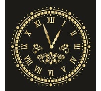 Пластиковый трафарет Luxart Template Часы 2 , 40х40 см, толщина 1,5-2 мм TR37P4040
