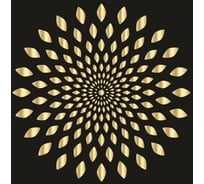 Пластиковый трафарет Luxart Template Иллюзия круг , 50х50 см, толщина 1,5-2 мм. TR59P5050