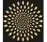 Пластиковый трафарет Luxart Template Иллюзия круг , 50х50 см, толщина 1,5-2 мм. TR59P5050 1