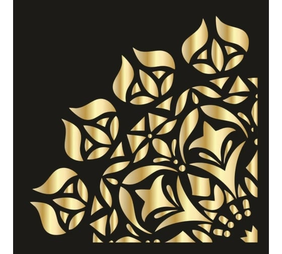 Пластиковый трафарет Luxart Template Четверть 1, 40х40 см, толщина 1,5-2 мм TR34P4040 1