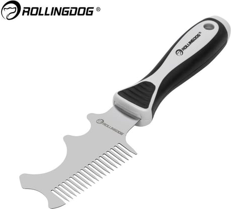 Малярная расчёска 4 в 1 Rollingdog для очистки валиков и кистей, нержавеющая сталь 420, 50219