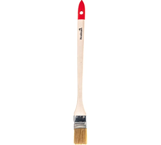 Радиаторная кисть HEADMAN плоская нат. щетина 1,5" (38мм) 682-045