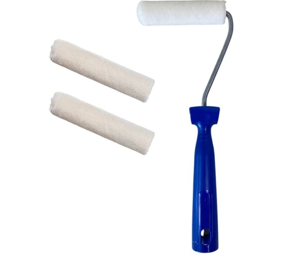 Мини-валик в сборе Accurate Лаки Велюр 110мм ворс 5мм 3шт наб3 31311030