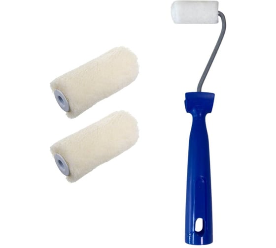 Мини-валик в сборе Accurate Лаки Велюр 60мм ворс 5мм 3шт наб3 31306030