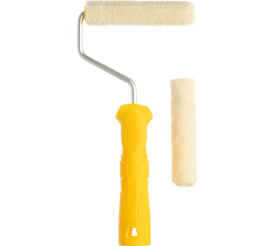 Мини-валик Korvus с ручкой+ролик, велюр 4/100/15мм, D6мм ЛА-00004656