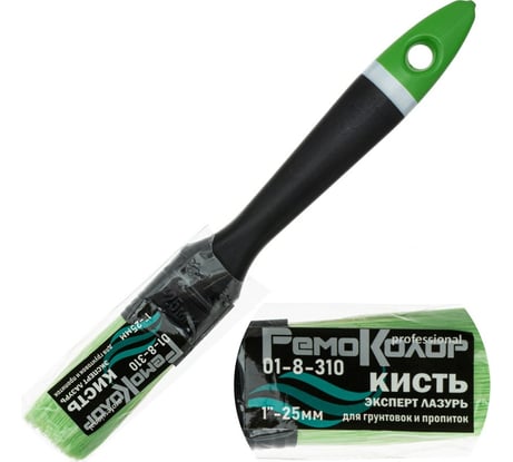 Плоская кисть РемоКолор Олимп Лазурь , 1 -25мм, 01-8-310