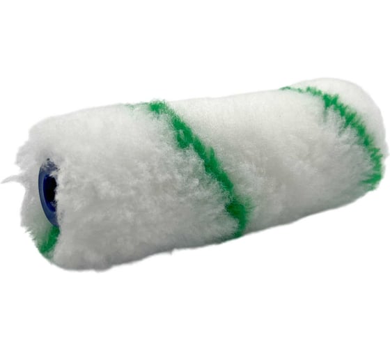 Валик малярный для красок Alvar 100х15мм, ворс 12 мм, белый-зеленый, 10 штук AL-V100WG_10