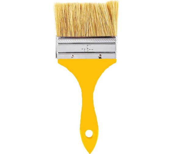 Кисть плоская Monolit 75 мм, натуральная щетина, деревянная ручка 2007