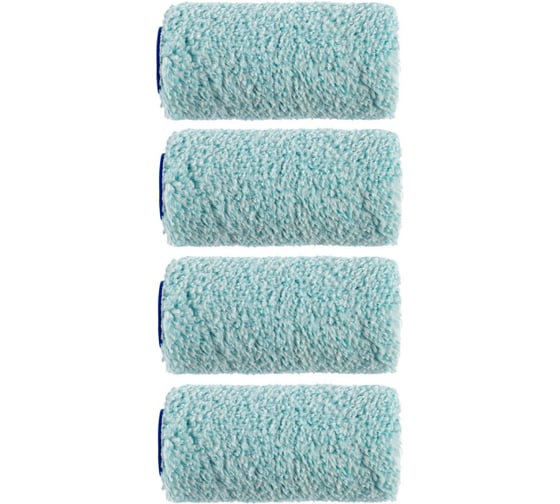 Валик Tulips Tools Tulips decor Microfiber, микрофибра, 100 мм, ворс 9 мм, набор 4 шт NP10-140