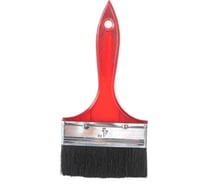 Плоская кисть РемоКолор красная, пластиковая рукоятка, черная щетина 01-1-001