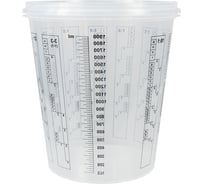 Пластиковая емкость пластиковая для смешивания красок WOLF 2,3л, 100 шт. 1.4021.2300