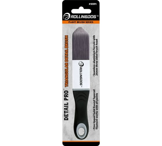 Треугольная малярная кисть Rollingdog DETAIL PRO PT1000 с короткой ручкой 10591