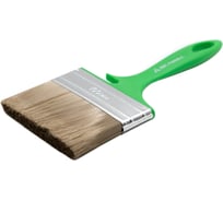 Флейцевая кисть DeltaRoll с зеленой ручкой, смешанная щетина, 100x12 мм, 13099