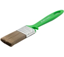 Флейцевая кисть DeltaRoll с зеленой ручкой, смешанная щетина, 35x10 мм, 13035