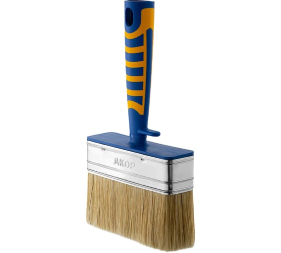 Кисть-ракля универсальная Акор, толщина 35 мм, ширина 120 мм, двухкомпонентная ручка, Профи 160 35 120