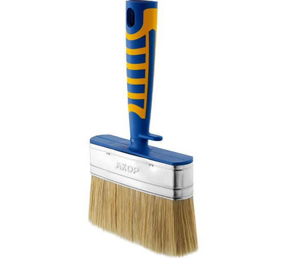 Кисть-ракля универсальная Акор, толщина 25 мм, ширина 120 мм, двухкомпонентная ручка, Профи 160 25 120