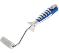 Валик для лаков Акор, ролик-мини 60 мм, велюр и шерсть 4 мм, кронштейн 6 мм, ручка двухкомпонентная, Профи 511 30 060