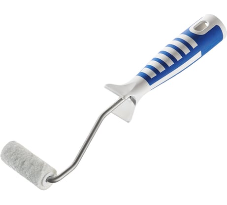 Валик для лаков Акор, ролик-мини 60 мм, велюр и шерсть 4 мм, кронштейн 6 мм, ручка двухкомпонентная, Профи 511 30 060