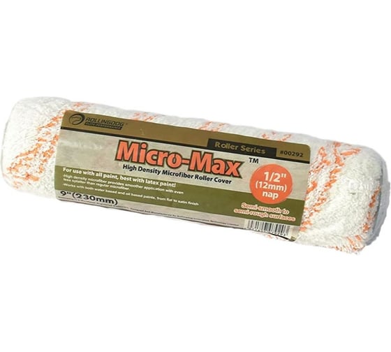 Малярный валик Rollingdog Micro-Max 230 мм, премиум микрофибра, ворс 12.7 мм 00292
